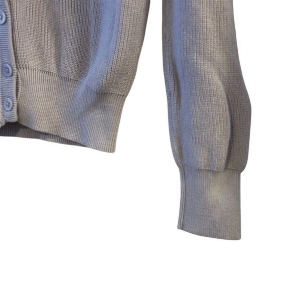 J Crew Light Purple Ribbed Cardigan Button Down V-Neck Size S - Picture 3 of 9